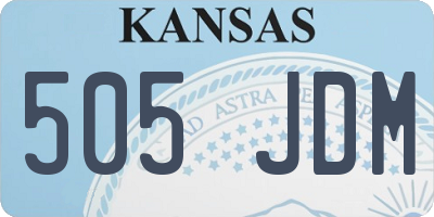 KS license plate 505JDM