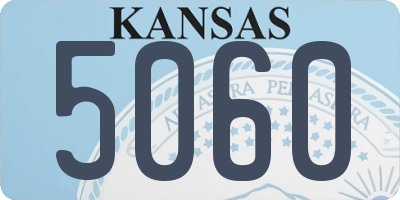 KS license plate 5060