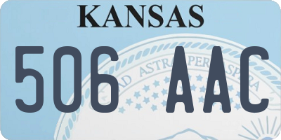 KS license plate 506AAC