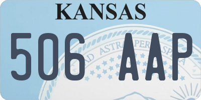 KS license plate 506AAP