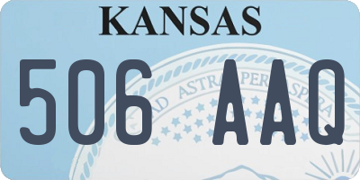 KS license plate 506AAQ