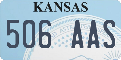KS license plate 506AAS