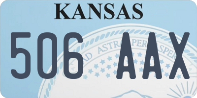 KS license plate 506AAX