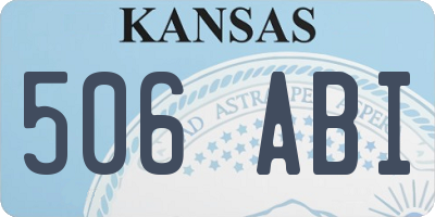 KS license plate 506ABI