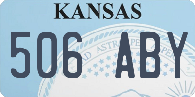 KS license plate 506ABY