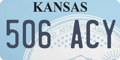KS license plate 506ACY