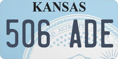 KS license plate 506ADE