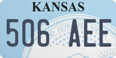 KS license plate 506AEE