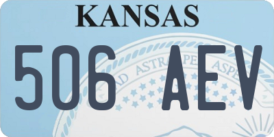 KS license plate 506AEV