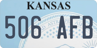 KS license plate 506AFB