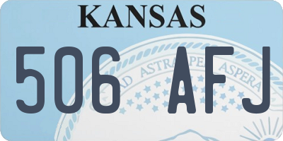 KS license plate 506AFJ