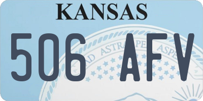 KS license plate 506AFV