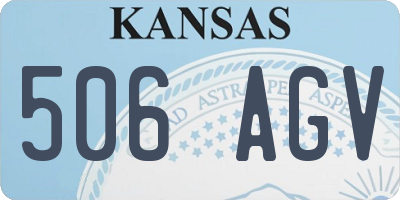 KS license plate 506AGV