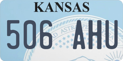 KS license plate 506AHU