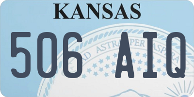 KS license plate 506AIQ