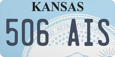 KS license plate 506AIS
