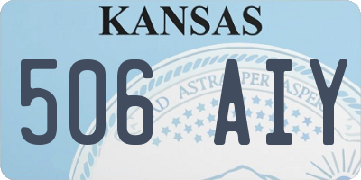 KS license plate 506AIY