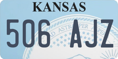 KS license plate 506AJZ