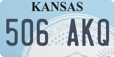 KS license plate 506AKQ