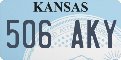 KS license plate 506AKY