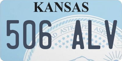 KS license plate 506ALV