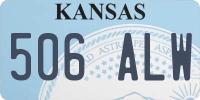 KS license plate 506ALW