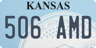 KS license plate 506AMD