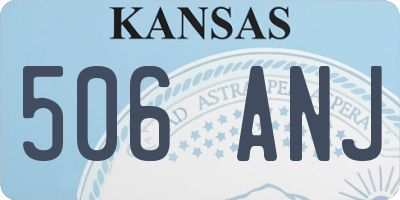 KS license plate 506ANJ