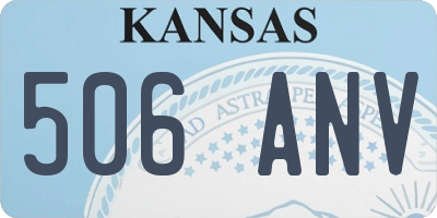 KS license plate 506ANV