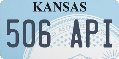 KS license plate 506API