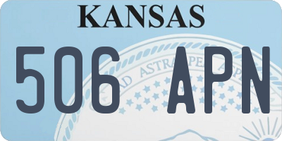 KS license plate 506APN