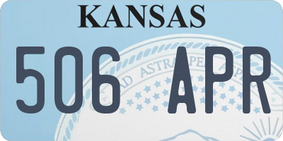 KS license plate 506APR