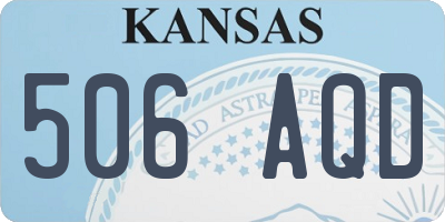 KS license plate 506AQD