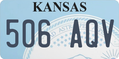 KS license plate 506AQV