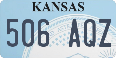 KS license plate 506AQZ
