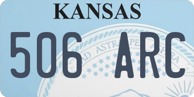 KS license plate 506ARC