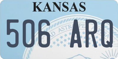 KS license plate 506ARQ