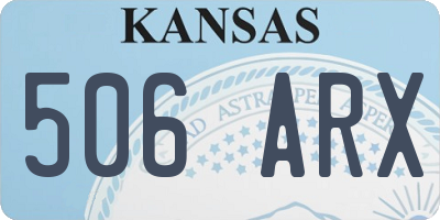KS license plate 506ARX