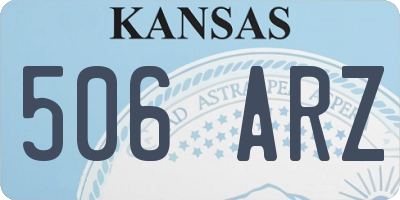KS license plate 506ARZ