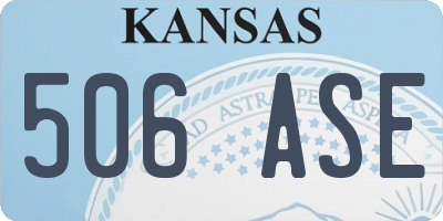 KS license plate 506ASE