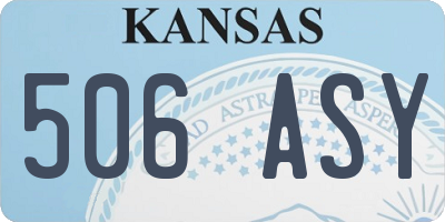 KS license plate 506ASY