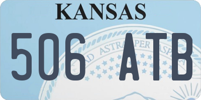 KS license plate 506ATB