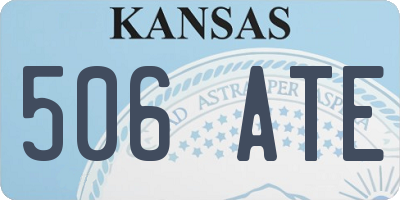 KS license plate 506ATE