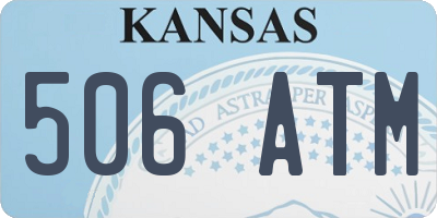 KS license plate 506ATM