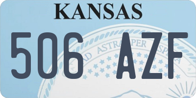 KS license plate 506AZF