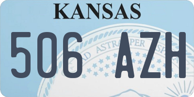 KS license plate 506AZH