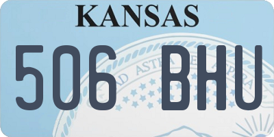 KS license plate 506BHU