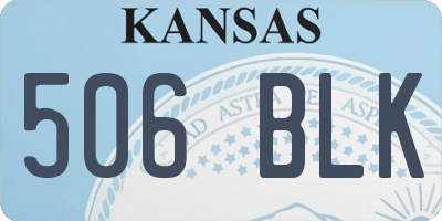 KS license plate 506BLK