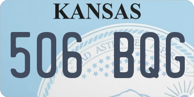 KS license plate 506BQG