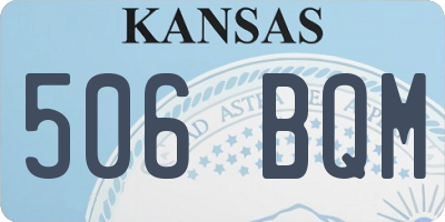 KS license plate 506BQM